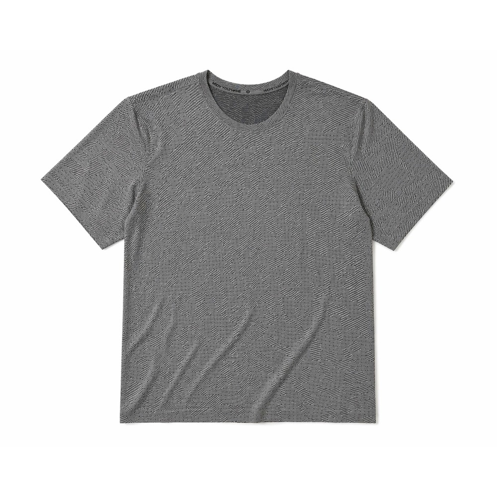 Lululemon Metal Vent Tech‎ Short Sleeve Shirt Camo Graphite Grey Mens Large